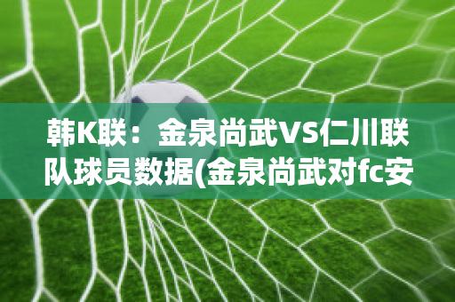 韩K联：金泉尚武VS仁川联队球员数据(金泉尚武对fc安养比分预测)