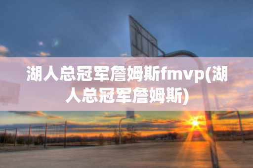 湖人总冠军詹姆斯fmvp(湖人总冠军詹姆斯)