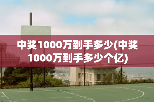 中奖1000万到手多少(中奖1000万到手多少个亿)