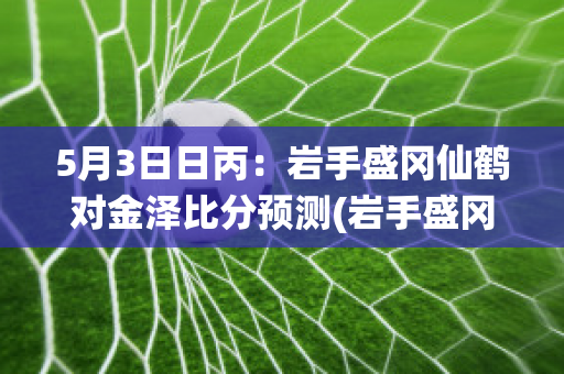 5月3日日丙：岩手盛冈仙鹤对金泽比分预测(岩手盛冈仙鹤vs万劳雷八户)