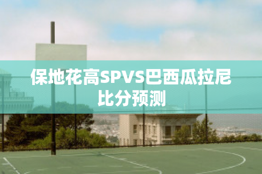 保地花高SPVS巴西瓜拉尼比分预测