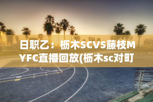 日职乙：枥木SCVS藤枝MYFC直播回放(枥木sc对町田泽维比分)