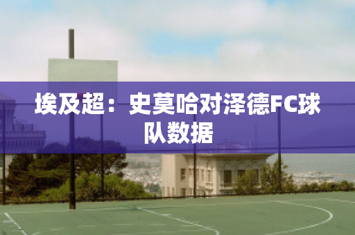 埃及超：史莫哈对泽德FC球队数据