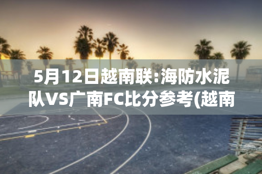 5月12日越南联:海防水泥队VS广南FC比分参考(越南海防足球俱乐部)