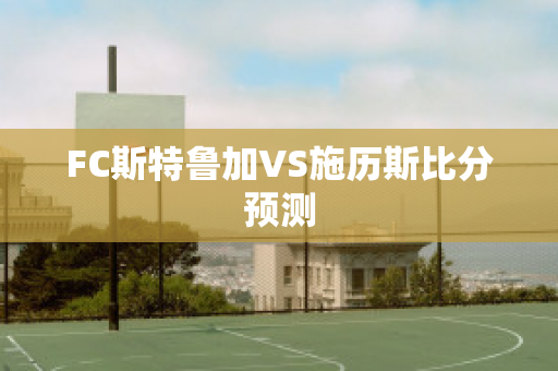 FC斯特鲁加VS施历斯比分预测