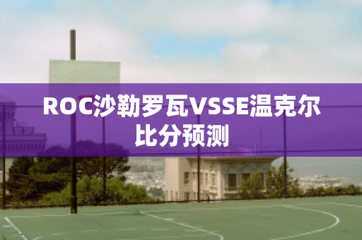 ROC沙勒罗瓦VSSE温克尔比分预测