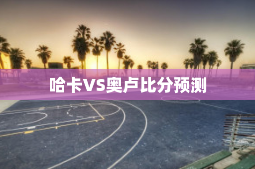 哈卡VS奥卢比分预测