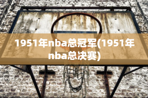 1951年nba总冠军(1951年nba总决赛)