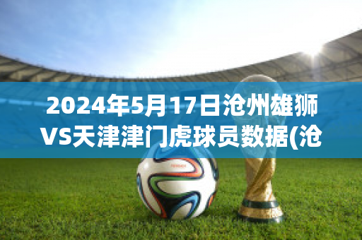 2024年5月17日沧州雄狮VS天津津门虎球员数据(沧州雄狮足球队战绩)