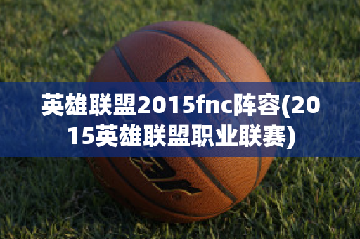 英雄联盟2015fnc阵容(2015英雄联盟职业联赛)