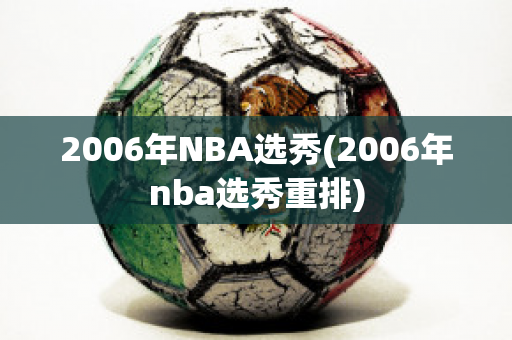 2006年NBA选秀(2006年nba选秀重排)