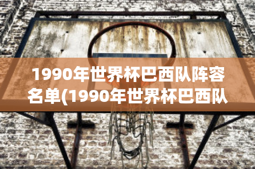 1990年世界杯巴西队阵容名单(1990年世界杯巴西队阵容名单最新)