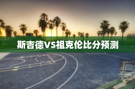 斯吉德VS祖克伦比分预测