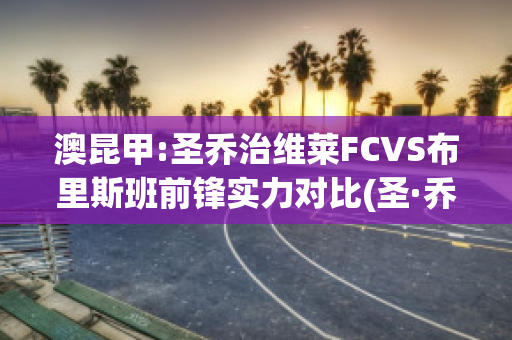 澳昆甲:圣乔治维莱FCVS布里斯班前锋实力对比(圣·乔治)