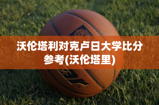 沃伦塔利对克卢日大学比分参考(沃伦塔里)