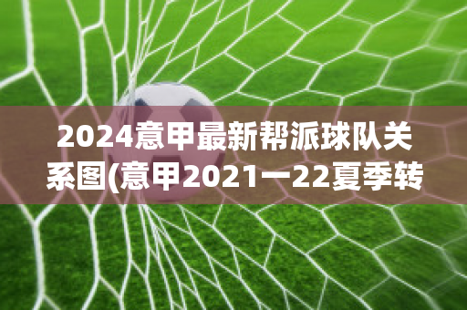 2024意甲最新帮派球队关系图(意甲2021一22夏季转会)