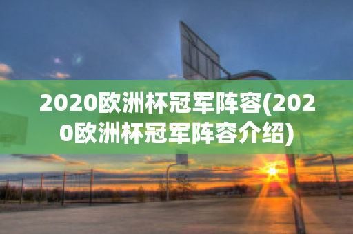 2020欧洲杯冠军阵容(2020欧洲杯冠军阵容介绍)