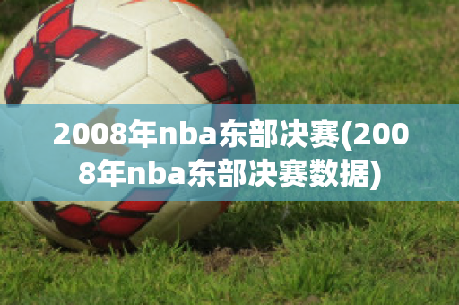 2008年nba东部决赛(2008年nba东部决赛数据)