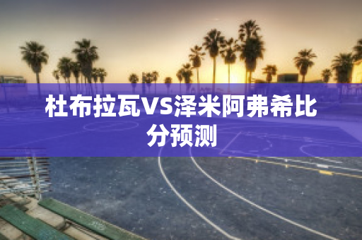 杜布拉瓦VS泽米阿弗希比分预测