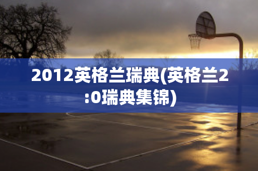 2012英格兰瑞典(英格兰2:0瑞典集锦)