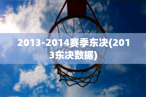 2013-2014赛季东决(2013东决数据)