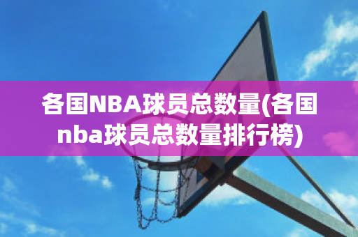 各国NBA球员总数量(各国nba球员总数量排行榜)