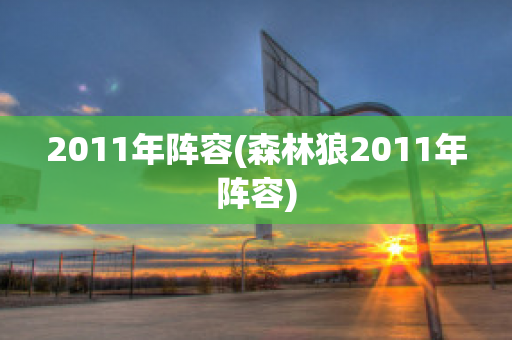 2011年阵容(森林狼2011年阵容)