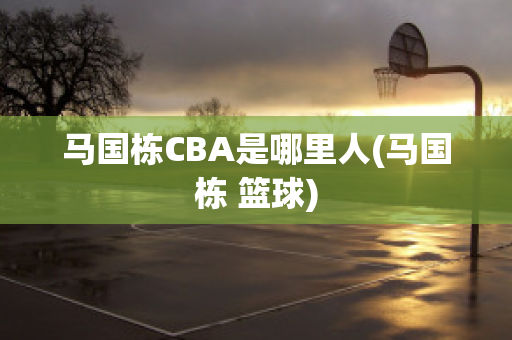 马国栋CBA是哪里人(马国栋 篮球)