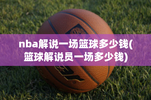 nba解说一场篮球多少钱(篮球解说员一场多少钱)