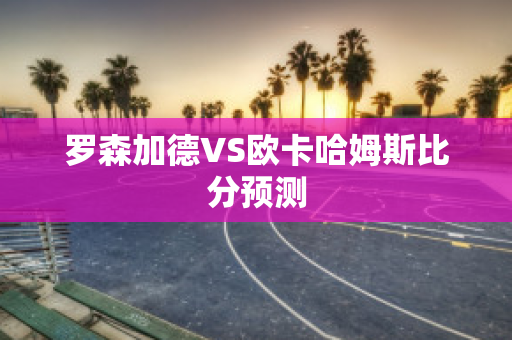 罗森加德VS欧卡哈姆斯比分预测