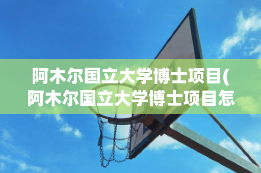 阿木尔国立大学博士项目(阿木尔国立大学博士项目怎么样)