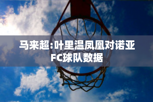 马来超:叶里温凤凰对诺亚FC球队数据