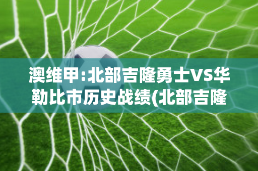 澳维甲:北部吉隆勇士VS华勒比市历史战绩(北部吉隆勇士vs莫雷兰萨巴拉斯)