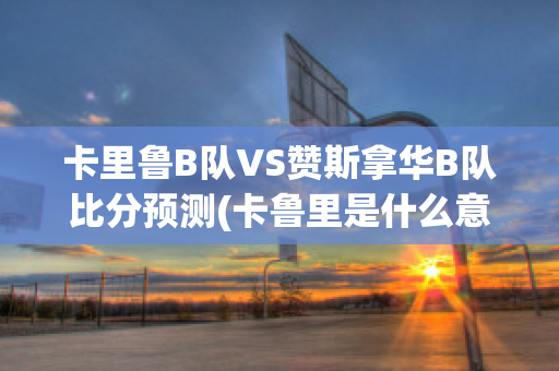 卡里鲁B队VS赞斯拿华B队比分预测(卡鲁里是什么意思)