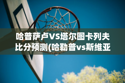 哈普萨卢VS塔尔图卡列夫比分预测(哈勒普vs斯维亚泰克)