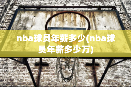 nba球员年薪多少(nba球员年薪多少万)