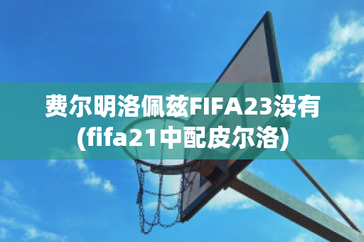 费尔明洛佩兹FIFA23没有(fifa21中配皮尔洛)