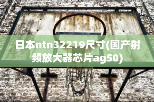 日本ntn32219尺寸(国产射频放大器芯片ag50)