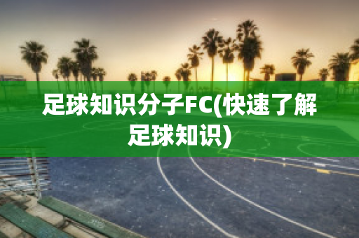 足球知识分子FC(快速了解足球知识)