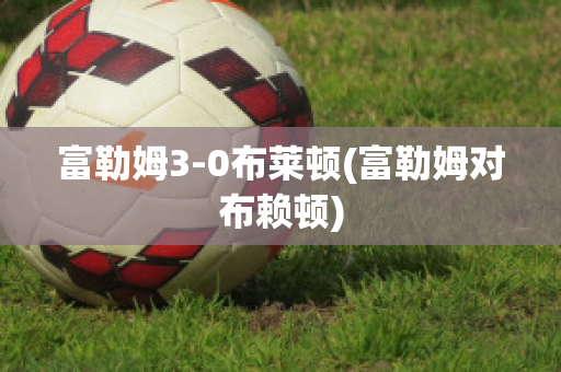 富勒姆3-0布莱顿(富勒姆对布赖顿)