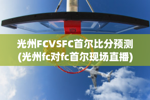 光州FCVSFC首尔比分预测(光州fc对fc首尔现场直播)