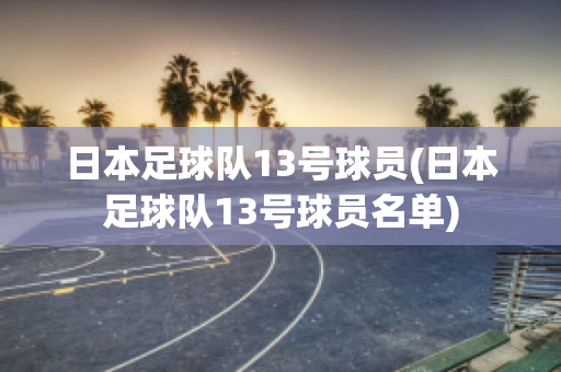 日本足球队13号球员(日本足球队13号球员名单)