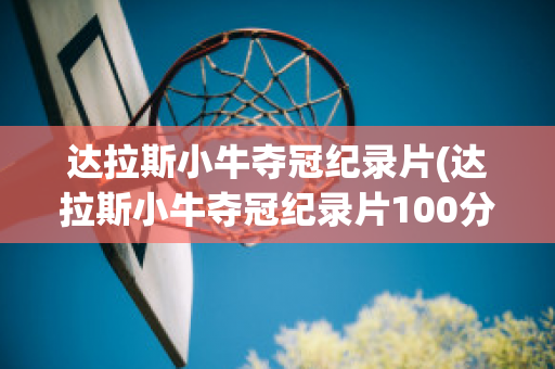 达拉斯小牛夺冠纪录片(达拉斯小牛夺冠纪录片100分钟中文)