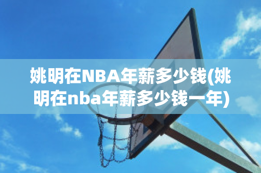 姚明在NBA年薪多少钱(姚明在nba年薪多少钱一年)