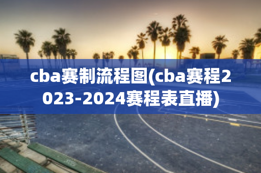 cba赛制流程图(cba赛程2023-2024赛程表直播)