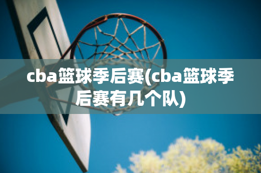 cba篮球季后赛(cba篮球季后赛有几个队)