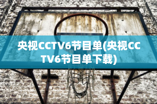 央视CCTV6节目单(央视CCTV6节目单下载)