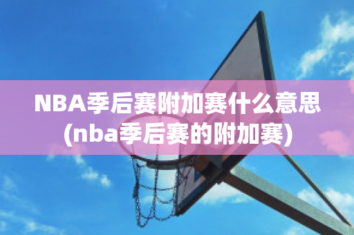 NBA季后赛附加赛什么意思(nba季后赛的附加赛)