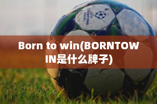 Born to win(BORNTOWIN是什么牌子)