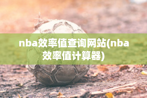 nba效率值查询网站(nba效率值计算器)